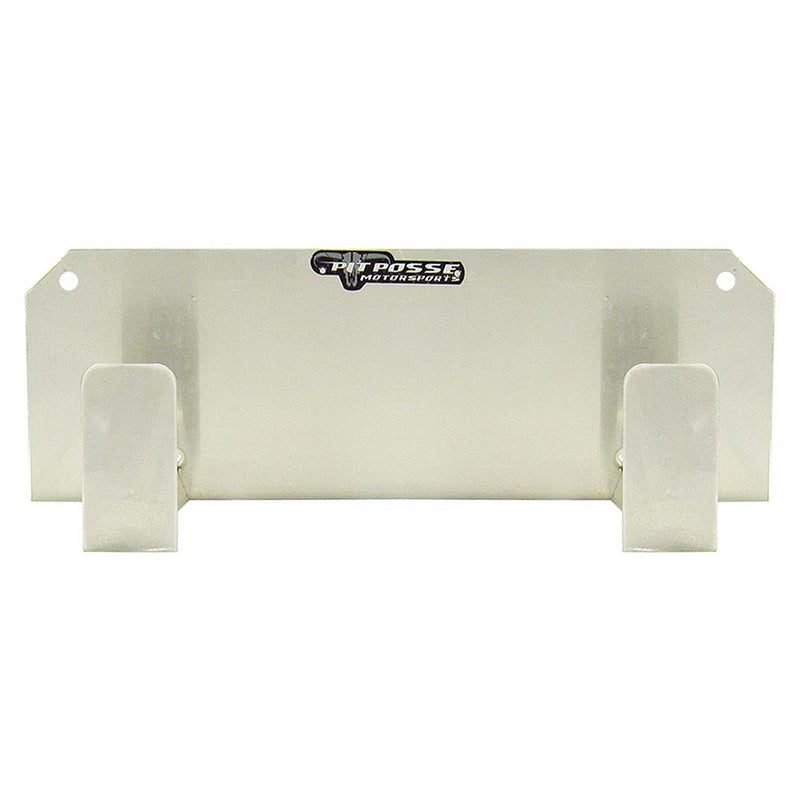 Pit Posse PP125 Dual Helmet Rack Holder Enclosed Race Trailer Garage Shop - Made in USA - Aluminum Storage Organizer Hanger Motorcycle ATV Bike Snowmobile Helmets - Double Utility Hook (Silver) - Image 4